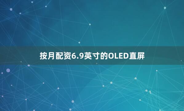 按月配资6.9英寸的OLED直屏